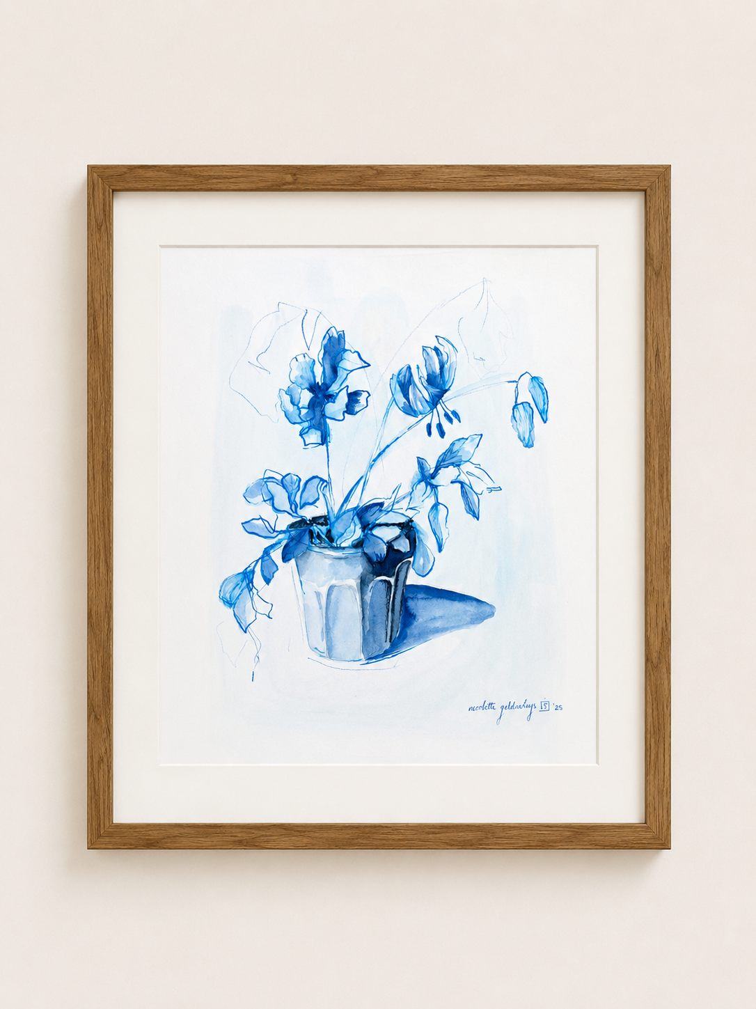 Blue Still Life In Vase