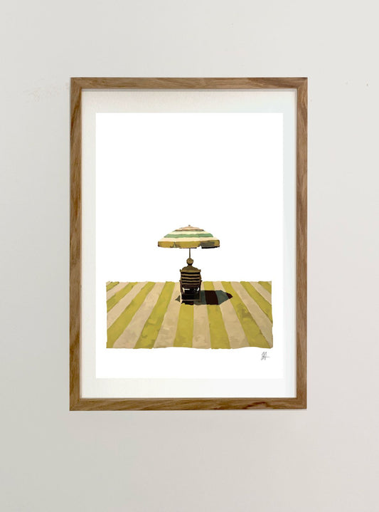 Umbrella Man in Yellow