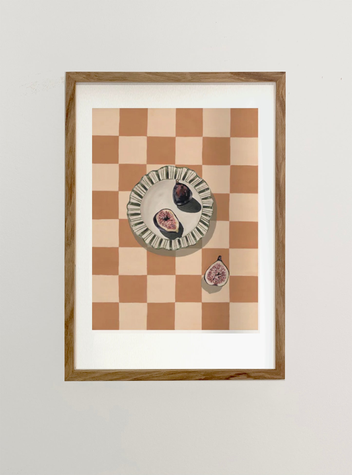 Parisian Figs on Orange Check